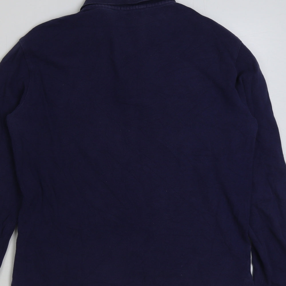 Ralph Lauren Mens Blue Cotton Polo Size S Collared Button