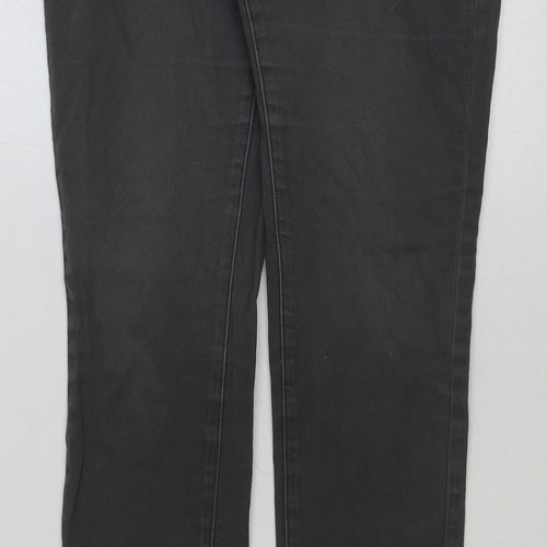 Friendex Mens Grey Cotton Skinny Jeans Size 30 in L31 in Regular Button