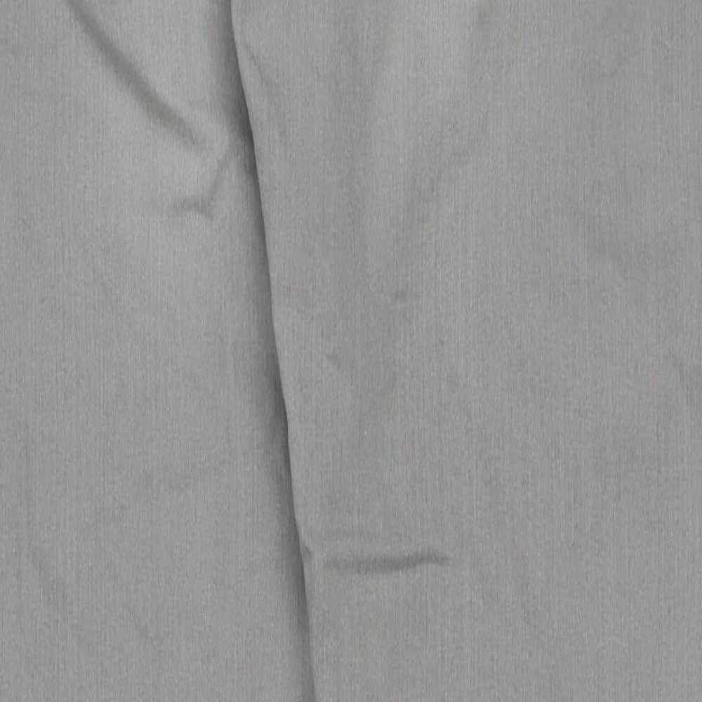 Peacocks Womens Grey Cotton Skinny Jeans Size 14 L31 in Regular Button