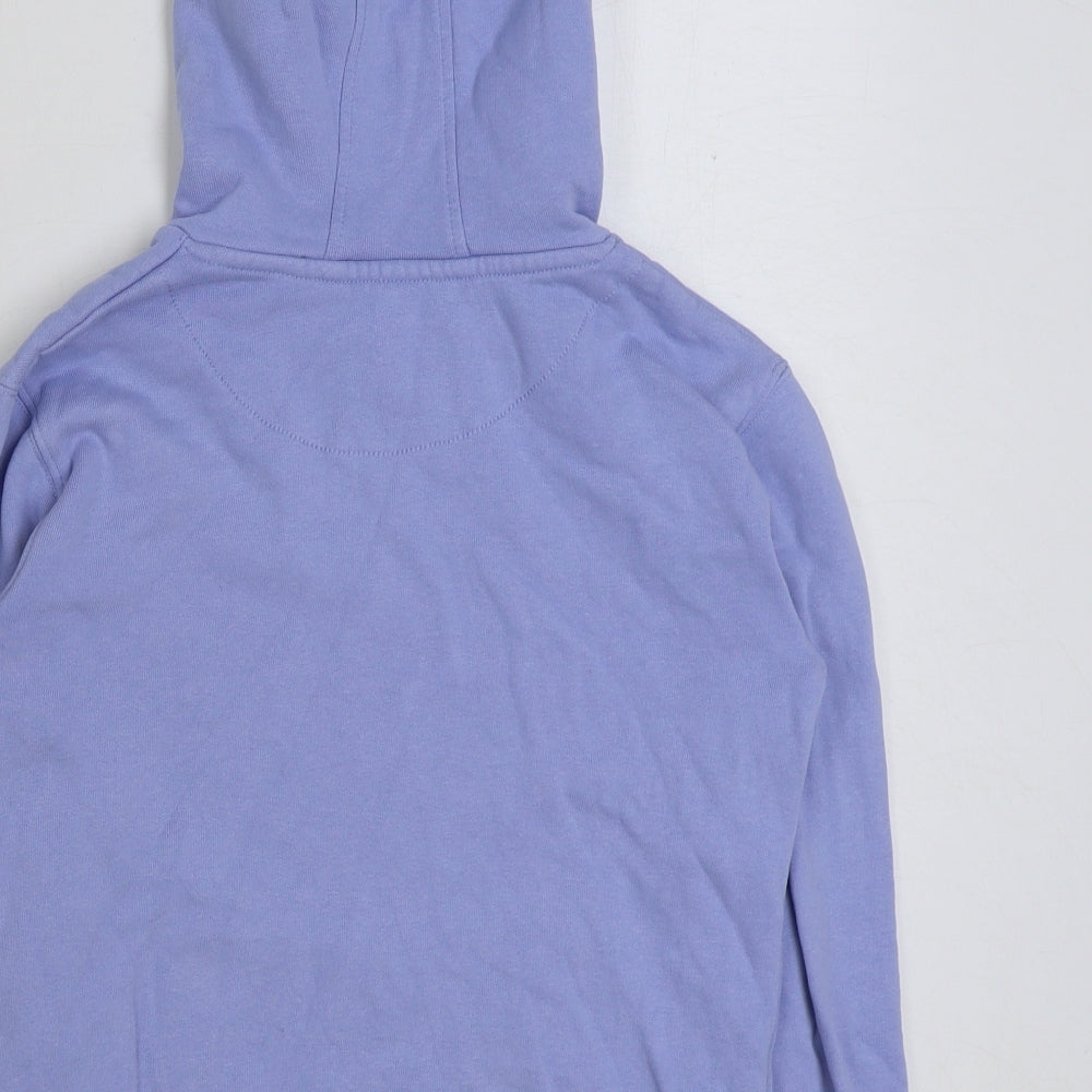 John Lewis Girls Blue Cotton Pullover Hoodie Size 10 Years Pullover