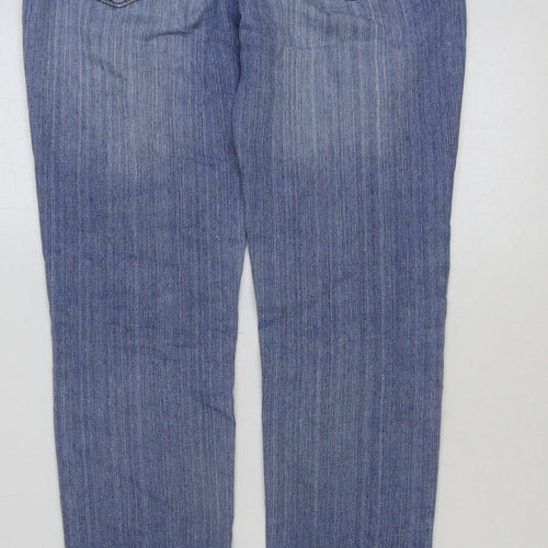 SO Womens Blue Cotton Skinny Jeans Size 30 in L31 in Regular Button