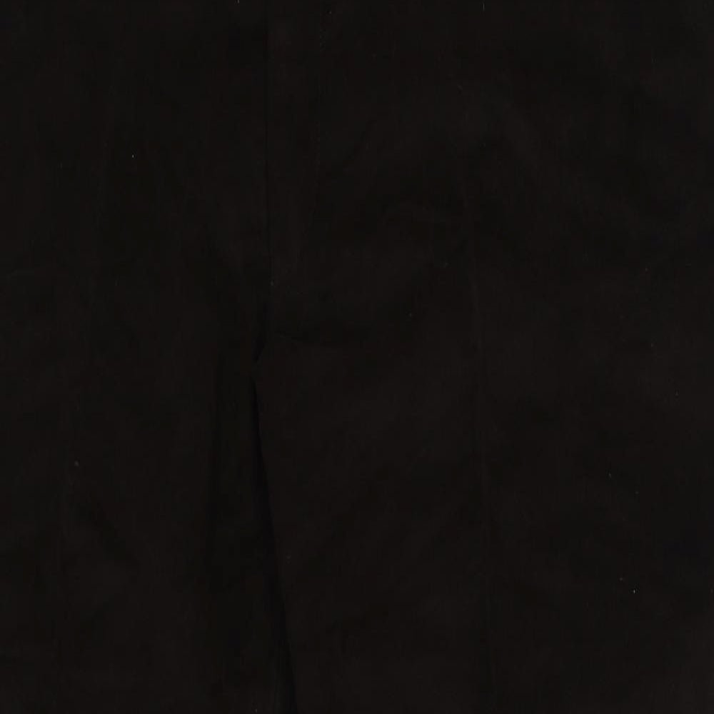 Preworn Mens Brown Cotton Trousers Size 42 in L30 in Regular Button