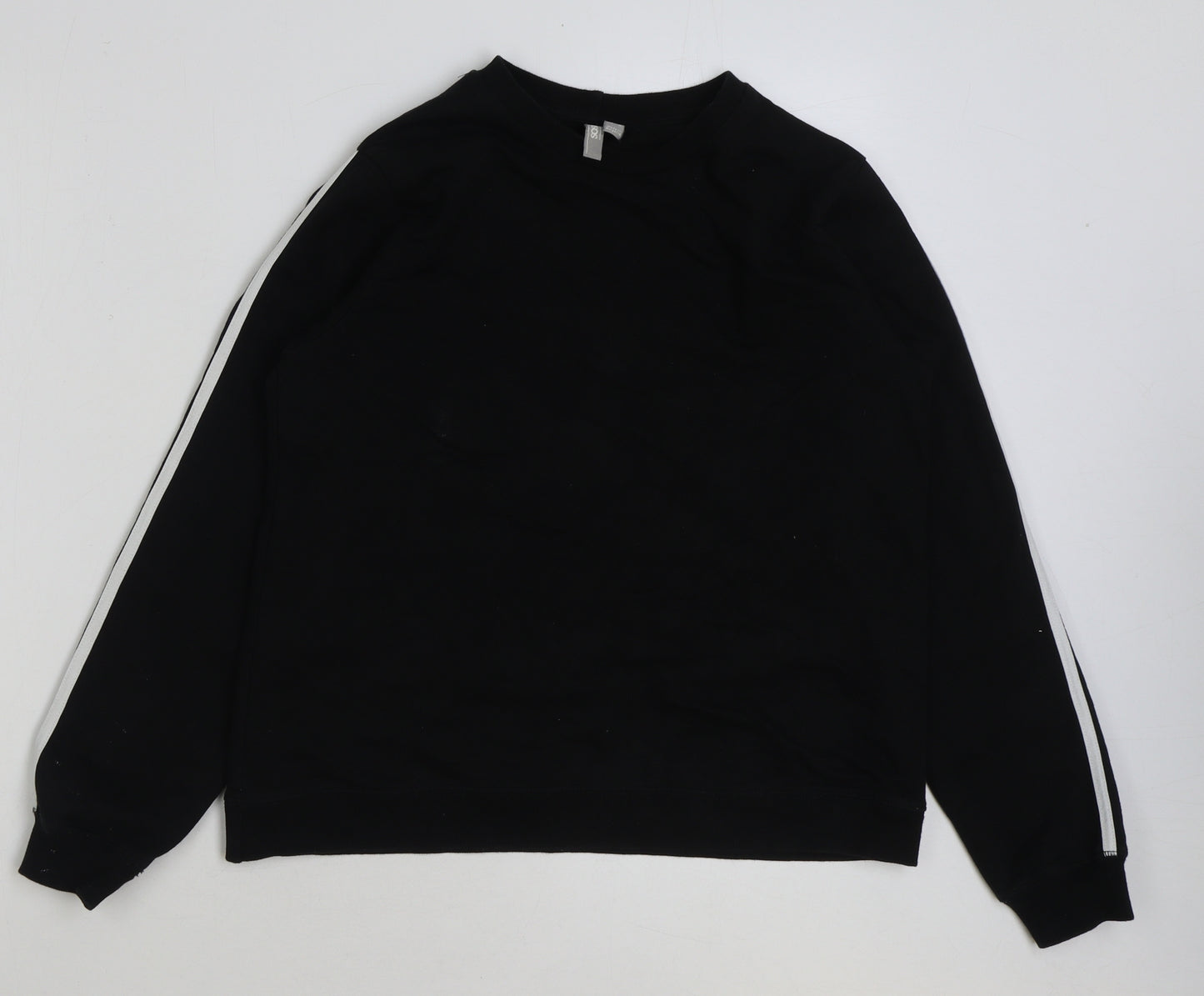 ASOS Womens Black Polyester Pullover Sweatshirt Size 10 Pullover