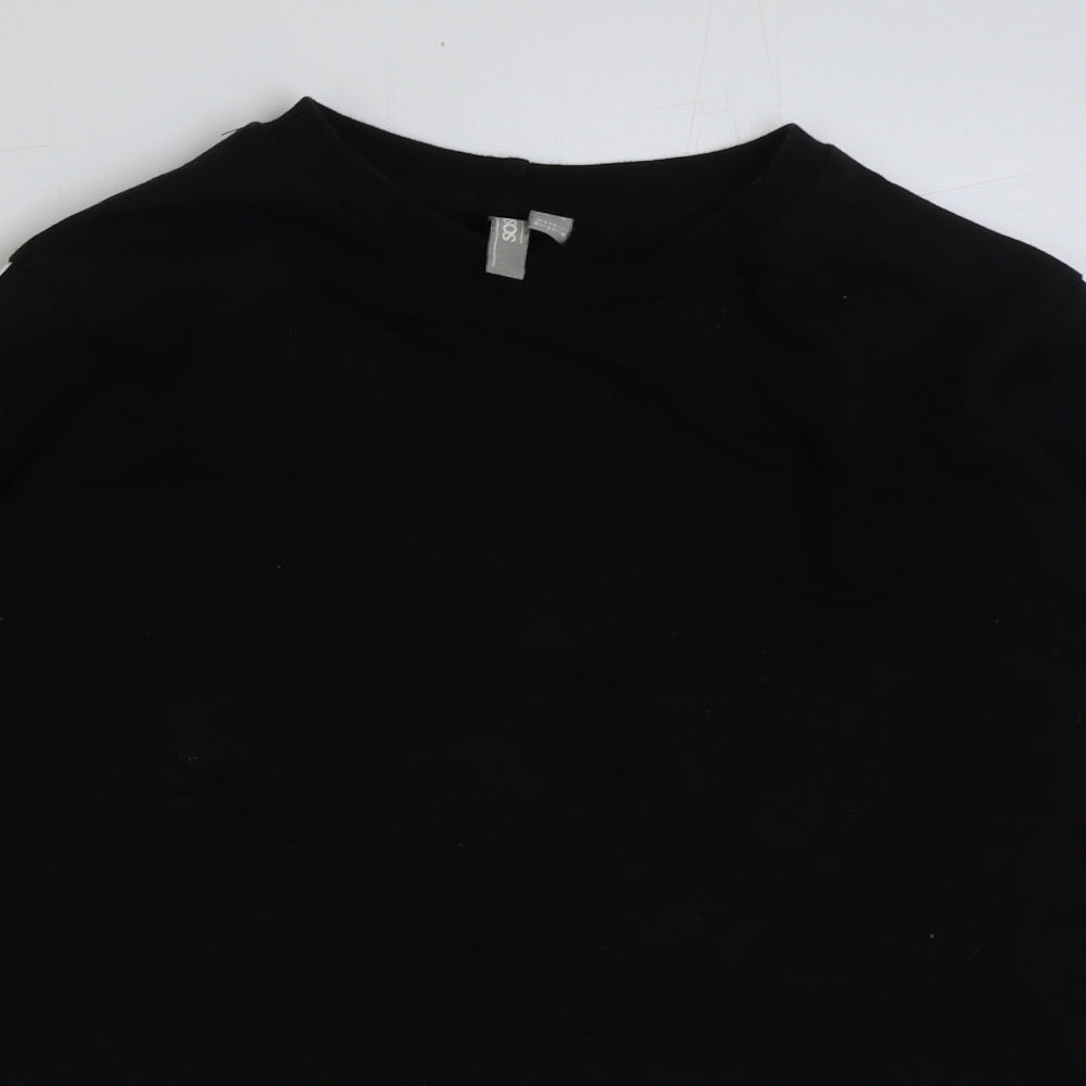 ASOS Womens Black Polyester Pullover Sweatshirt Size 10 Pullover