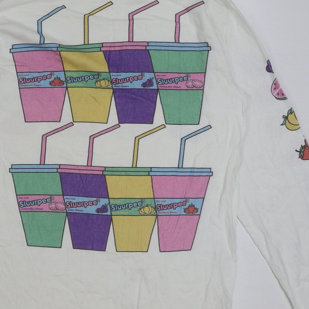 DREAM Womens Multicoloured Polyester Basic T-Shirt Size S Round Neck - Slurpee