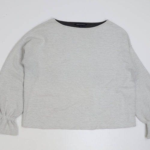 French Connection Womens Grey Polyester Pullover Sweatshirt Size S Pullover