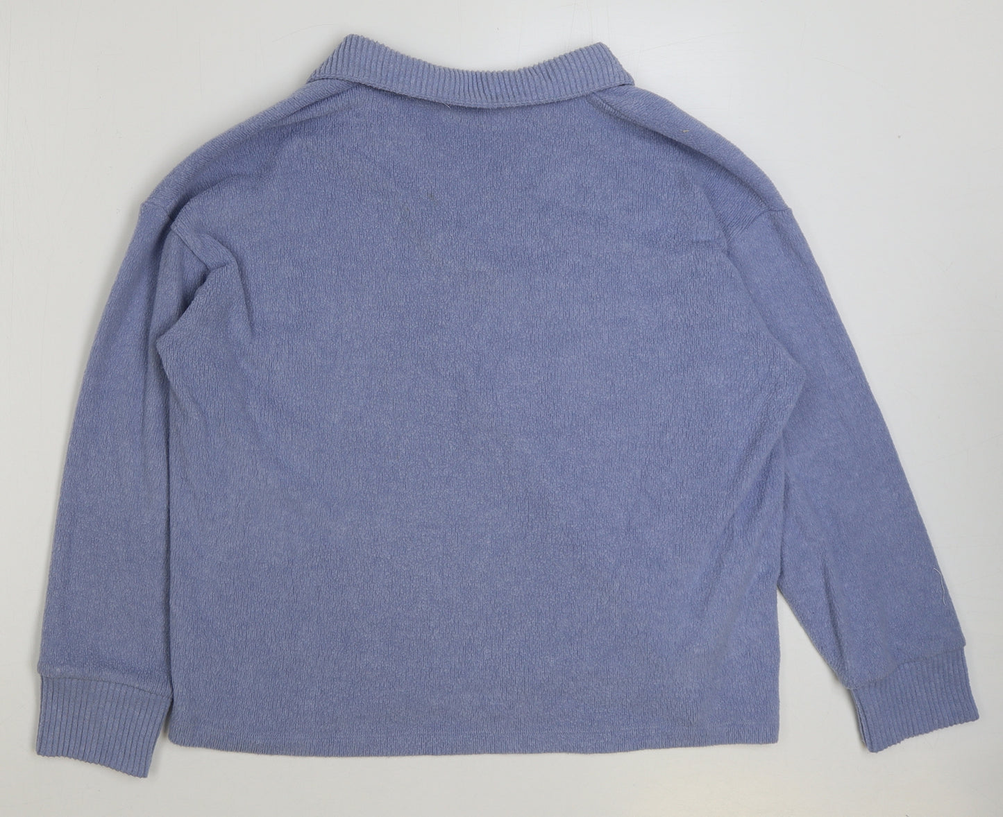 Nutmeg Womens Blue Polyester Pullover Sweatshirt Size 16 Pullover
