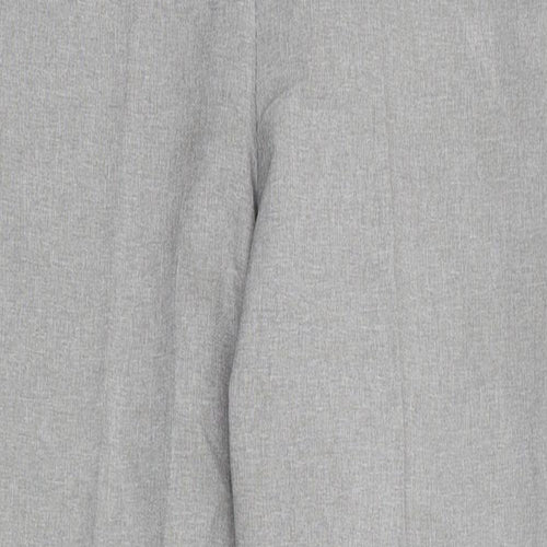 Emma Womens Grey Polyester Trousers Size 12 L26 in Regular