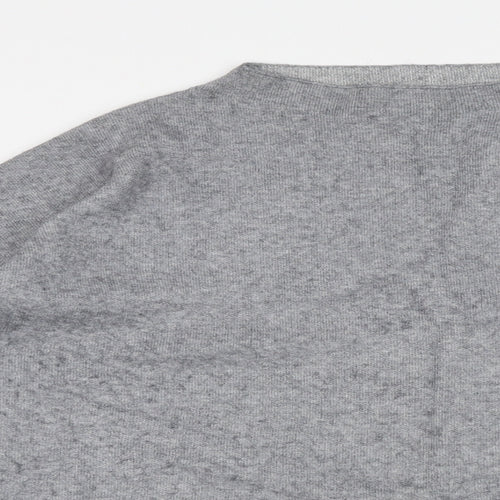 TU Womens Grey Round Neck Polyester Pullover Jumper Size 14