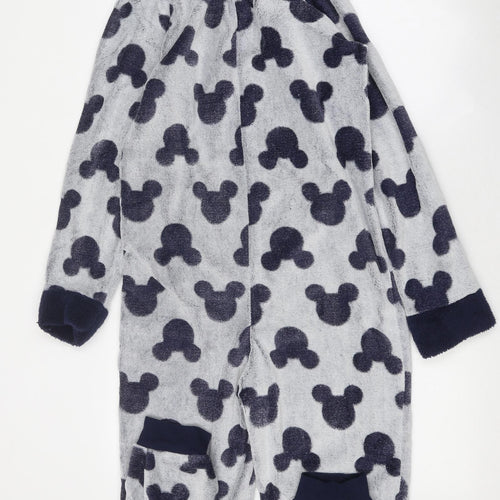 Disney Womens Blue Geometric Polyester Top One Piece Size S Zip - Mickey Mouse