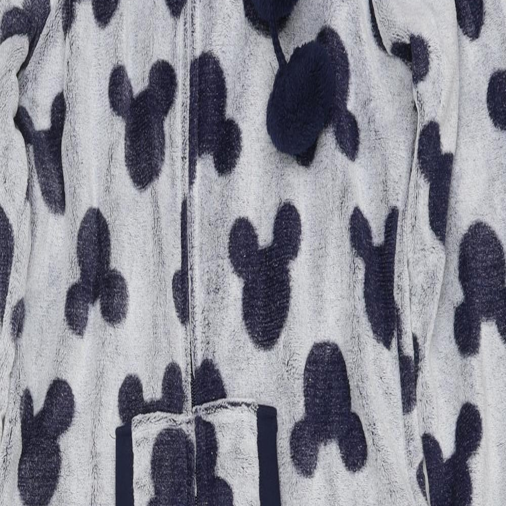 Disney Womens Blue Geometric Polyester Top One Piece Size S Zip - Mickey Mouse