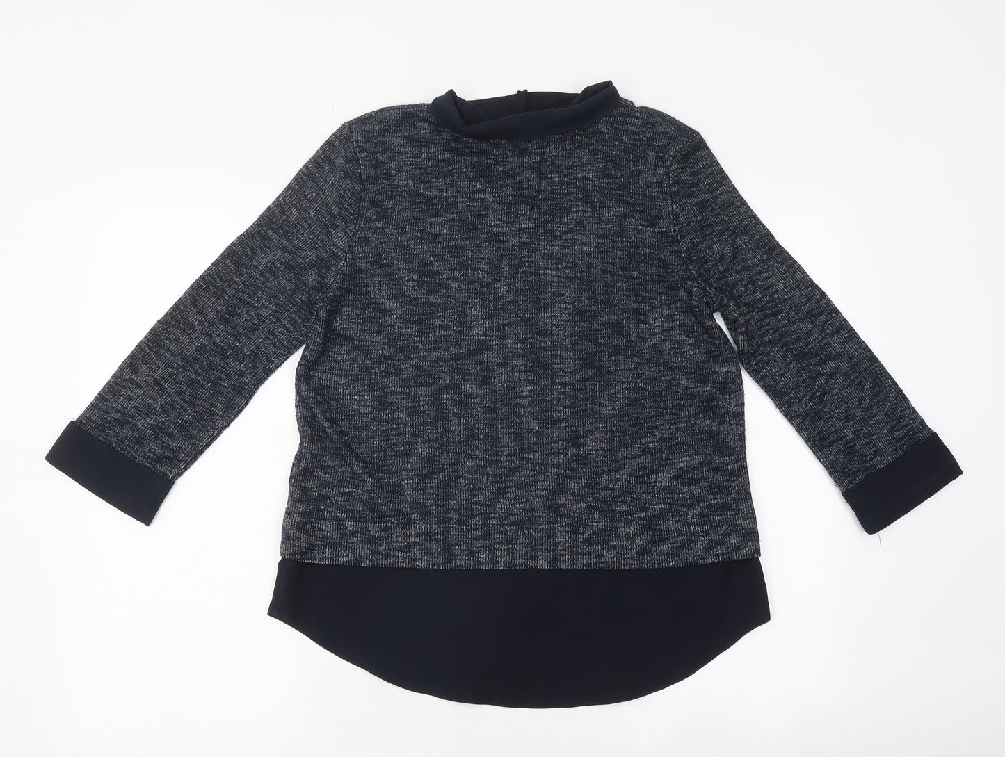 TU Womens Blue Polyester Jersey Polo Size 12 Collared