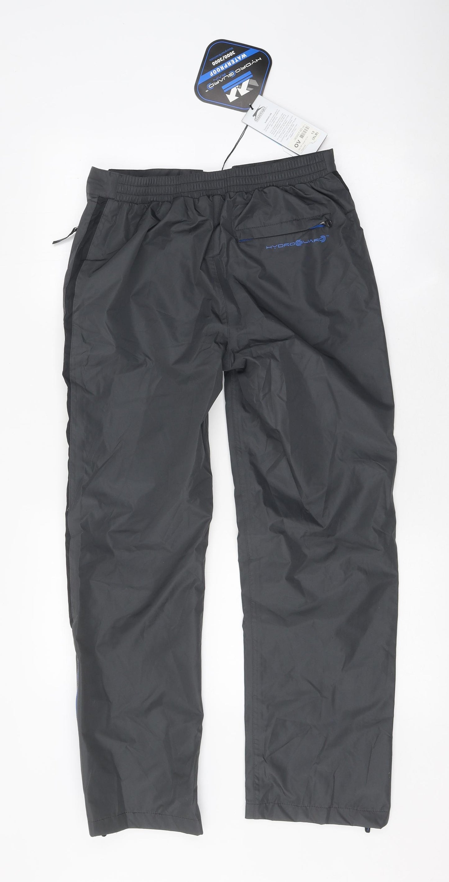Slazenger Boys Grey Polyester Rain Trousers Trousers Size 13 Years Regular Zip