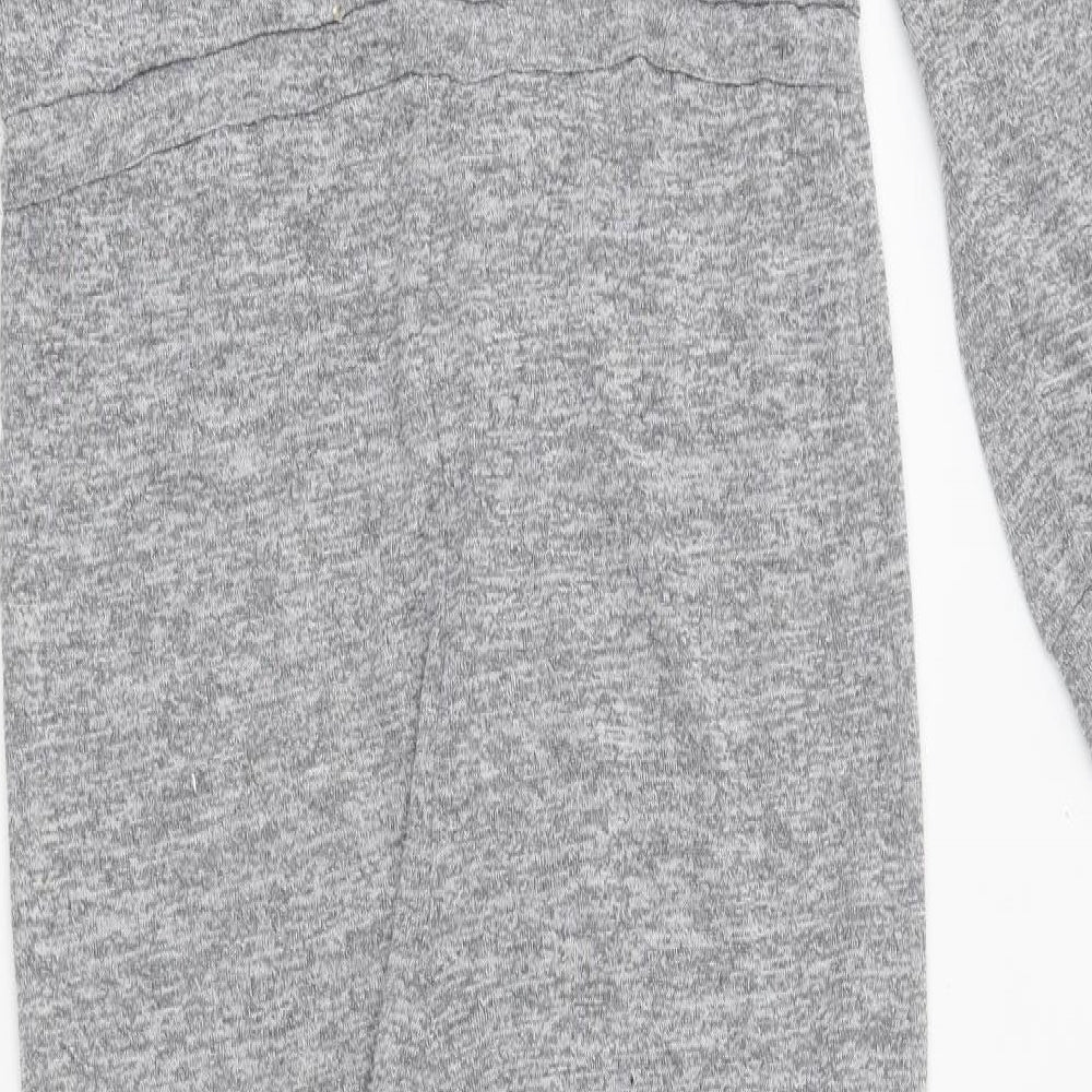 Atmosphere Womens Grey Polyester Jumpsuit One-Piece Size 8 Button - Cold Shoulder