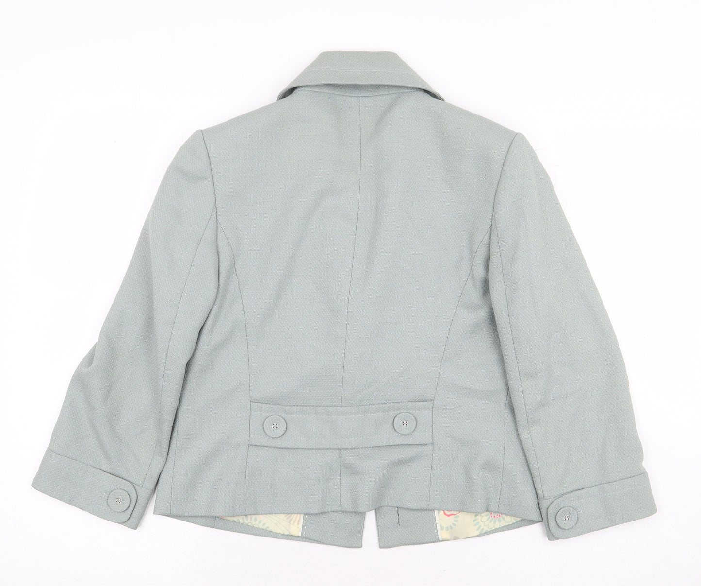 NEXT Womens Green Jacket Blazer Size 8 Button
