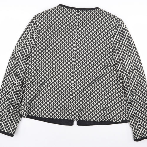 TU Womens Multicoloured Geometric Jacket Size 16 Zip