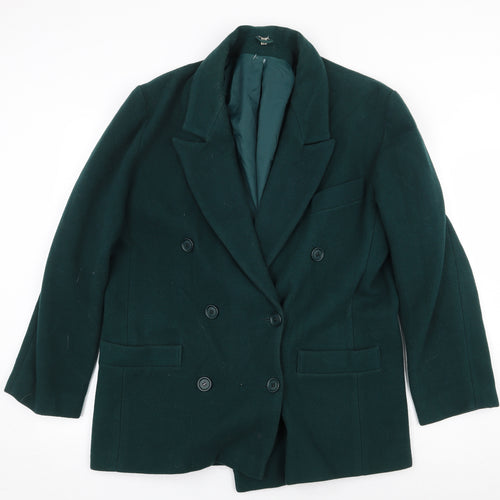 House of Fraser Womens Green Jacket Size 12 Button