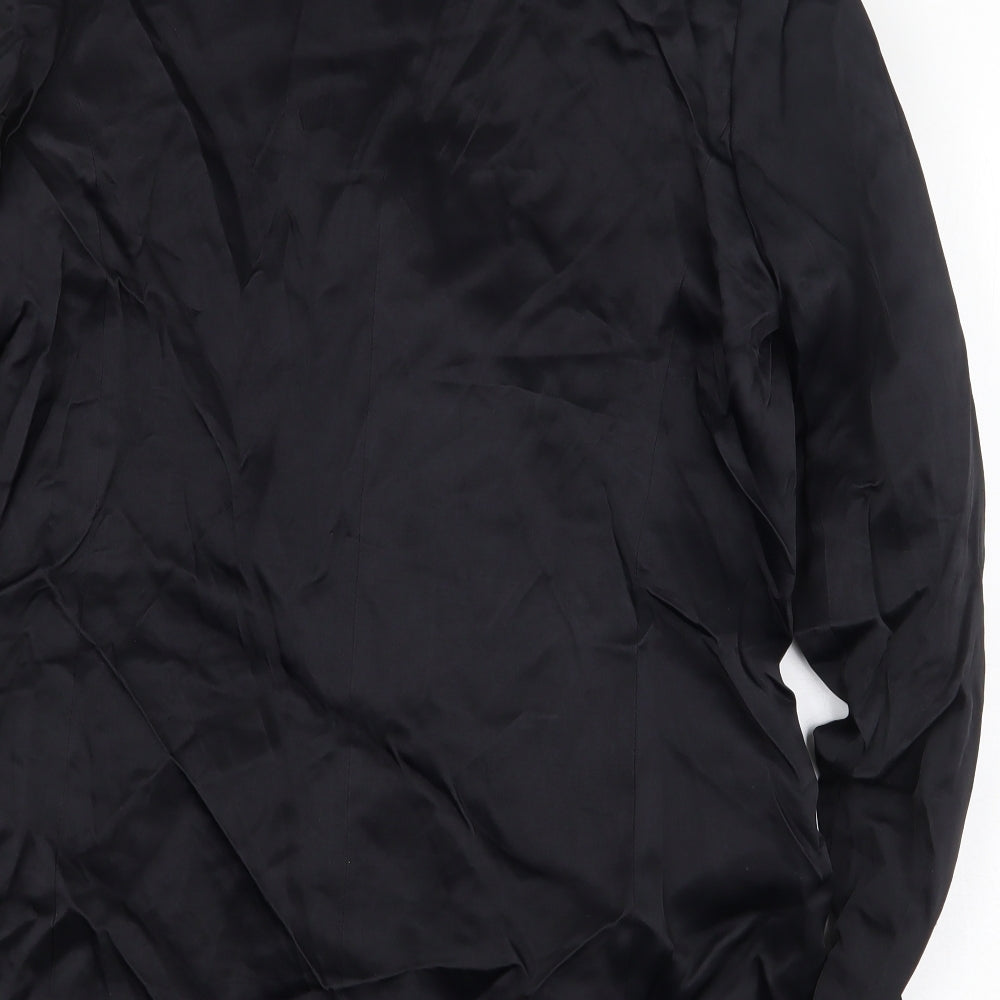 Zara Womens Black Jacket Size M Button