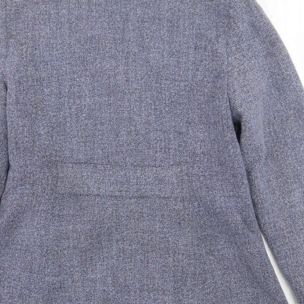 Heyday Womens Grey Pea Coat Coat Size 12 Button