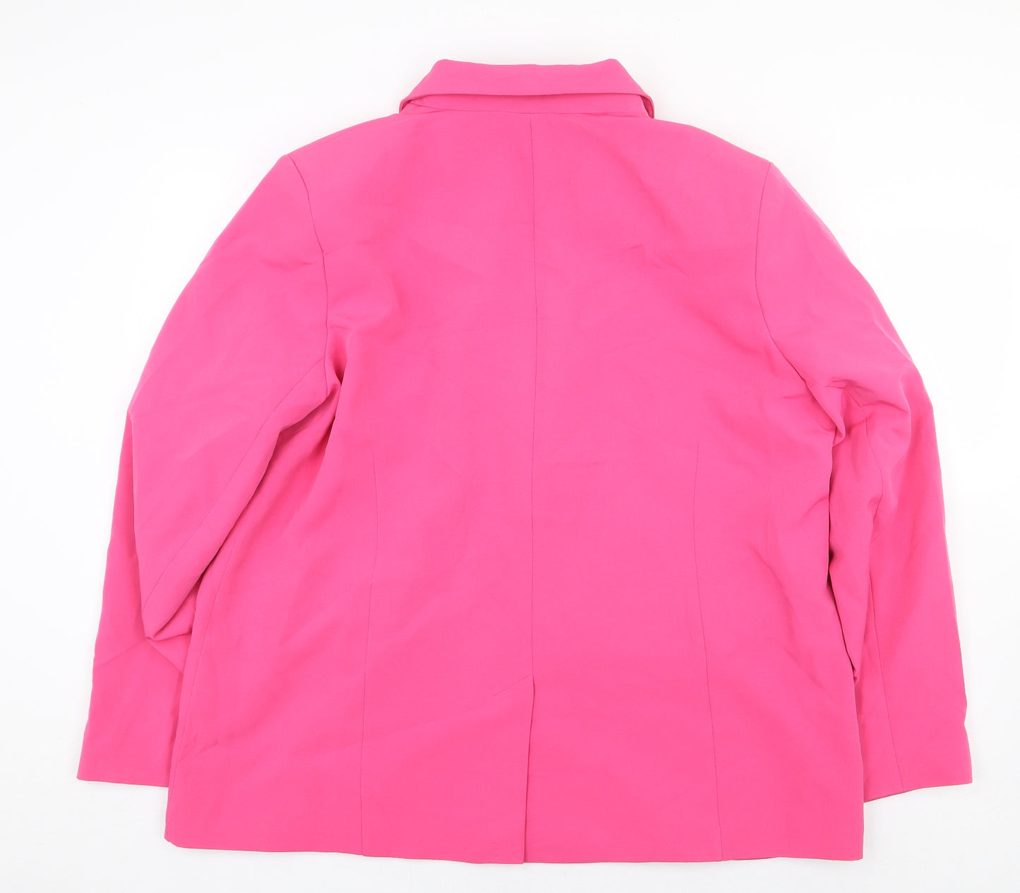 Nobody's Child Womens Pink Jacket Blazer Size 18 Button