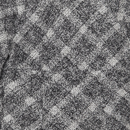 Per Una Womens Grey Plaid Jacket Size 12 Button