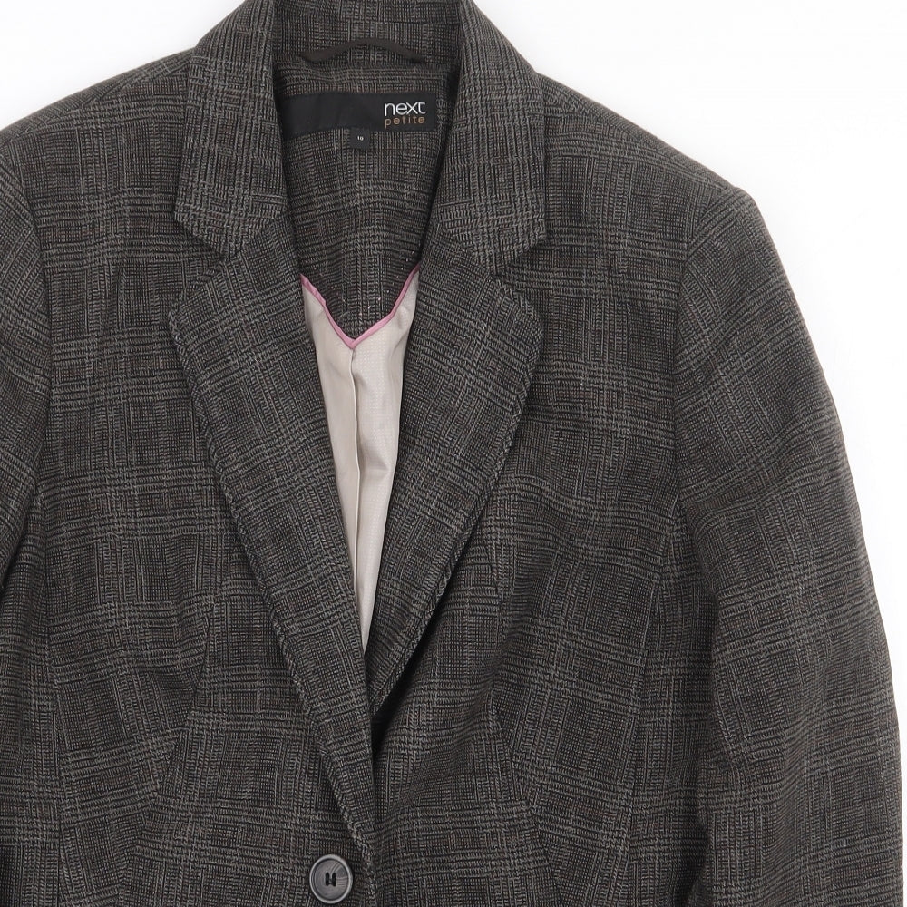 NEXT Womens Grey Kimono Jacket Size 10 Button