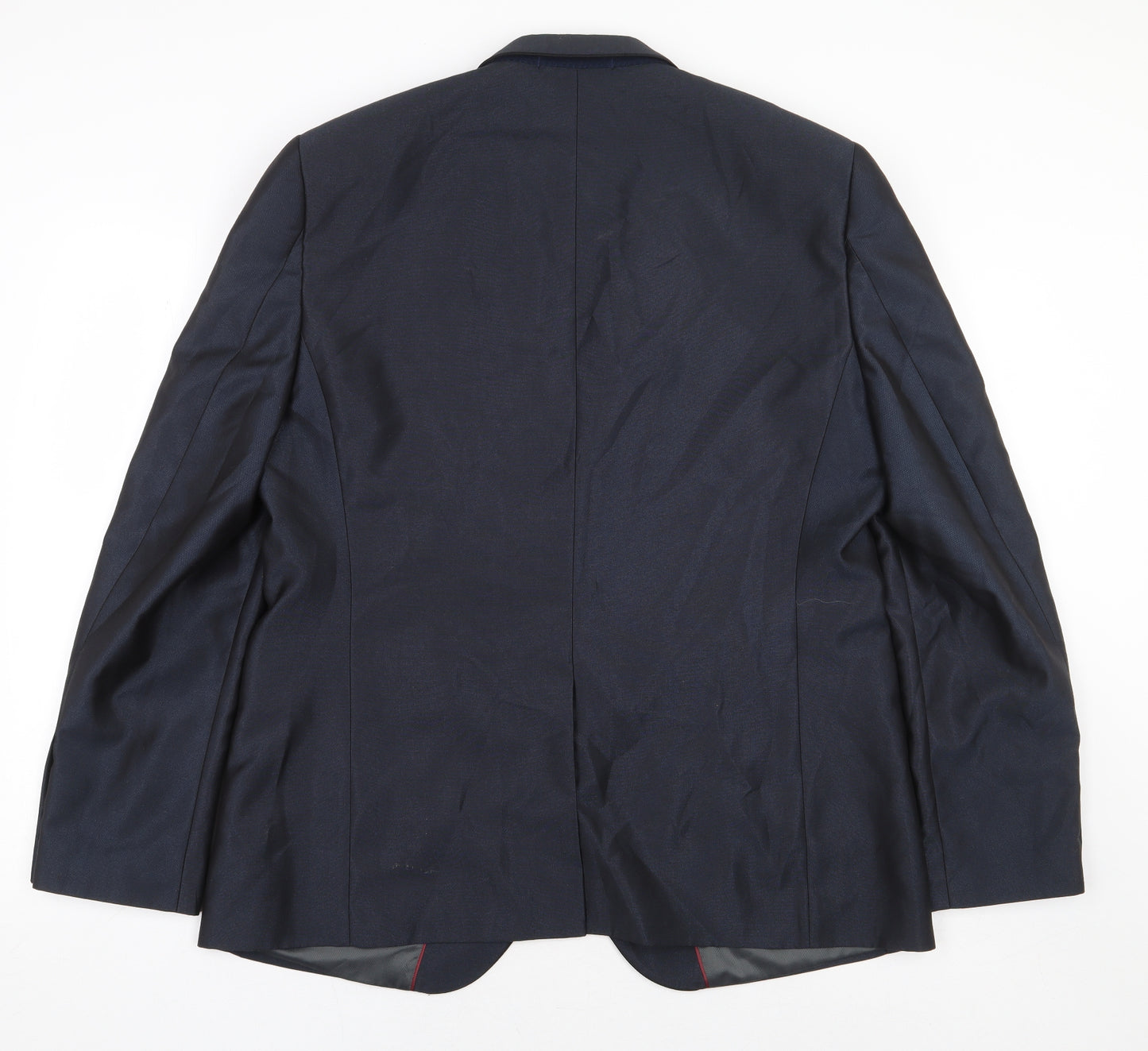 Red Herring Mens Blue Polyester Jacket Blazer Size 44