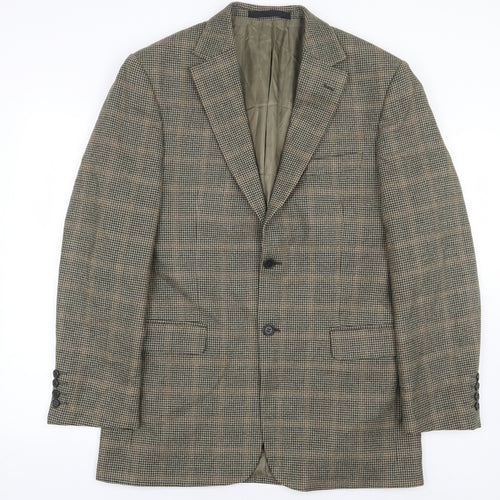 Marks and Spencer Mens Green Wool Jacket Suit Jacket Size 40