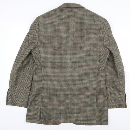 Marks and Spencer Mens Green Wool Jacket Suit Jacket Size 40
