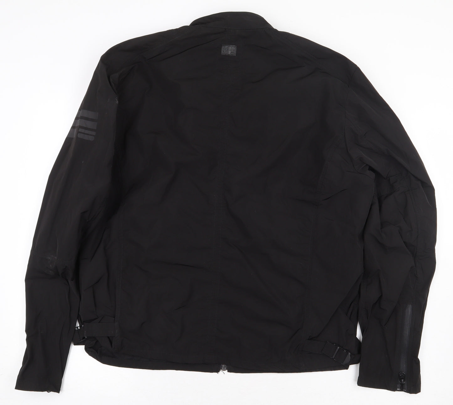 G-Star Mens Black Rain Coat Coat Size XLT Zip