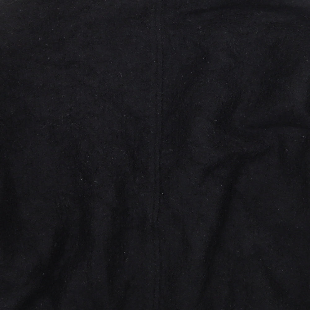 Joan Womens Black Round Neck Polyester Cardigan Jumper Size M