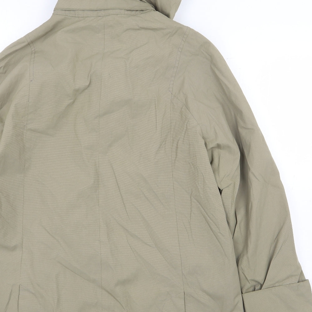 Lakeland Womens Green Rain Coat Coat Size 16 Zip