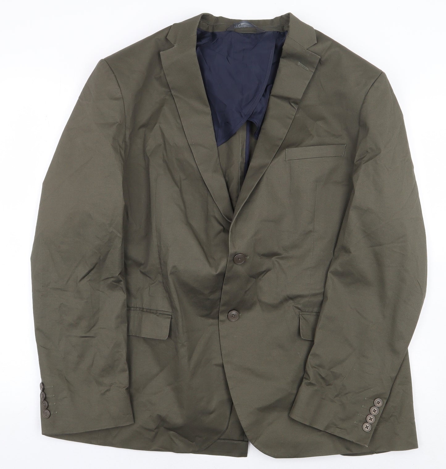 Marks and Spencer Mens Green Cotton Jacket Blazer Size 46