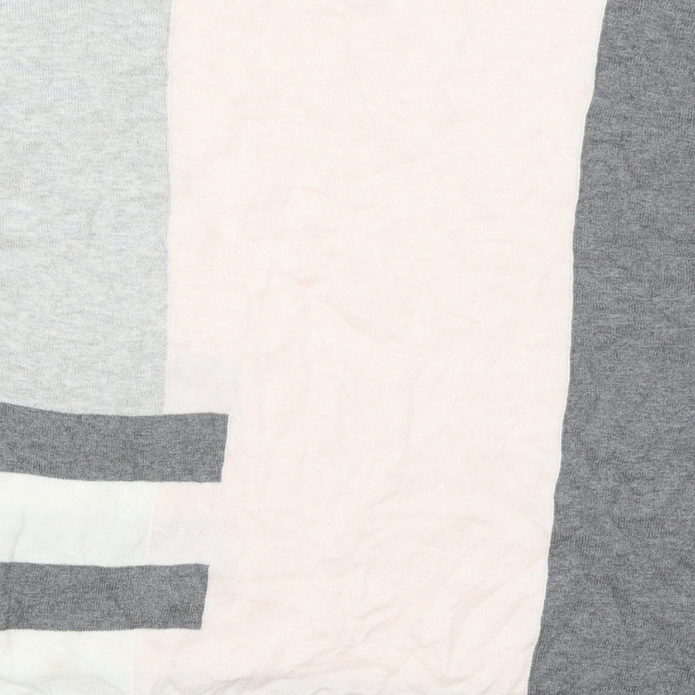 Phase Eight Womens Multicoloured Round Neck Geometric Cotton Pullover Jumper Size S