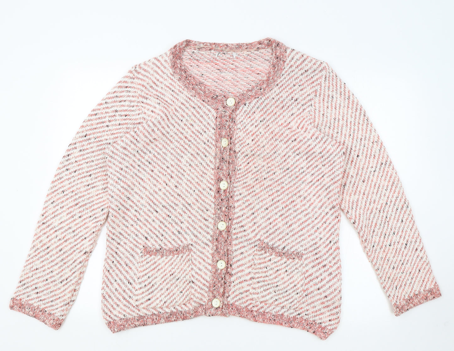 Preworn Womens Pink Jacket Size 20 Button