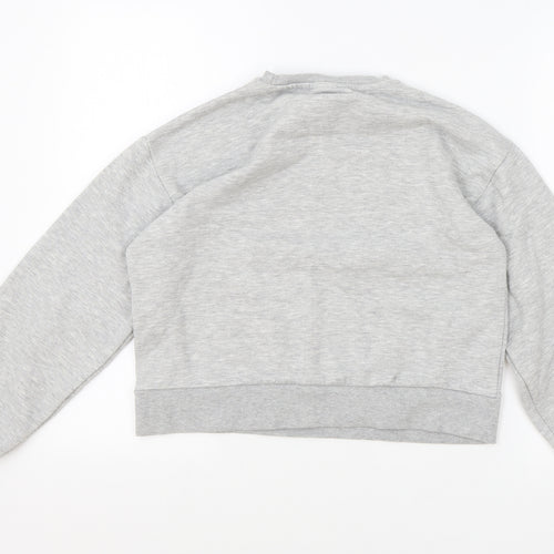 Primark Girls Grey Cotton Pullover Sweatshirt Size 12-13 Years Pullover - Friends