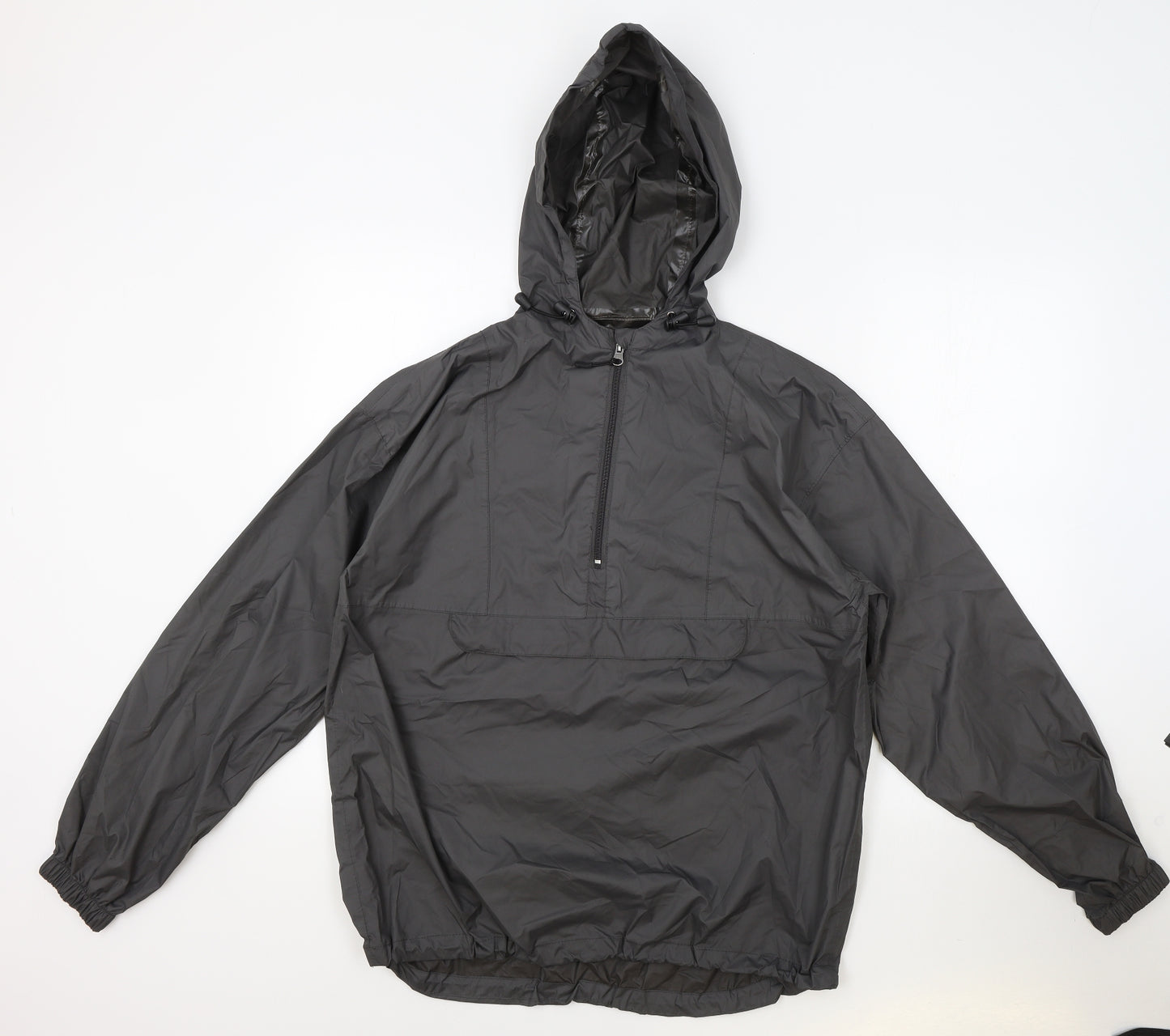 Crane Womens Grey Rain Coat Coat Size 14 Zip