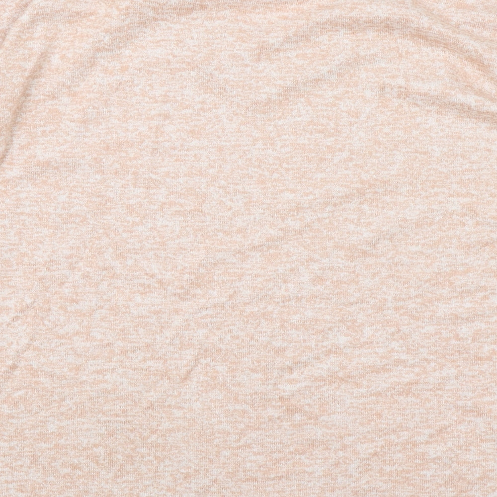 NEXT Womens Pink V-Neck Polyester Pullover Jumper Size 16