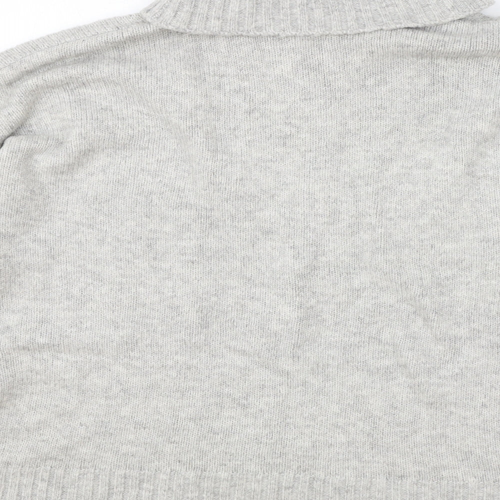 Pep & Co Womens Grey Roll Neck Polyester Pullover Jumper Size L