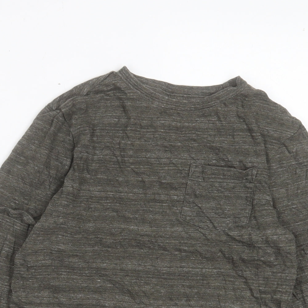 F&F Boys Green Cotton Basic Casual Size 8-9 Years Crew Neck Pullover