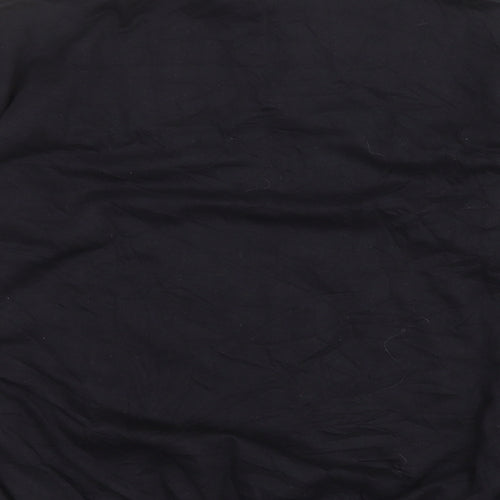 ALL-TEX Mens Black Cotton Polo Size XL Collared Button