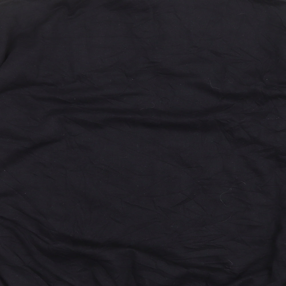 ALL-TEX Mens Black Cotton Polo Size XL Collared Button