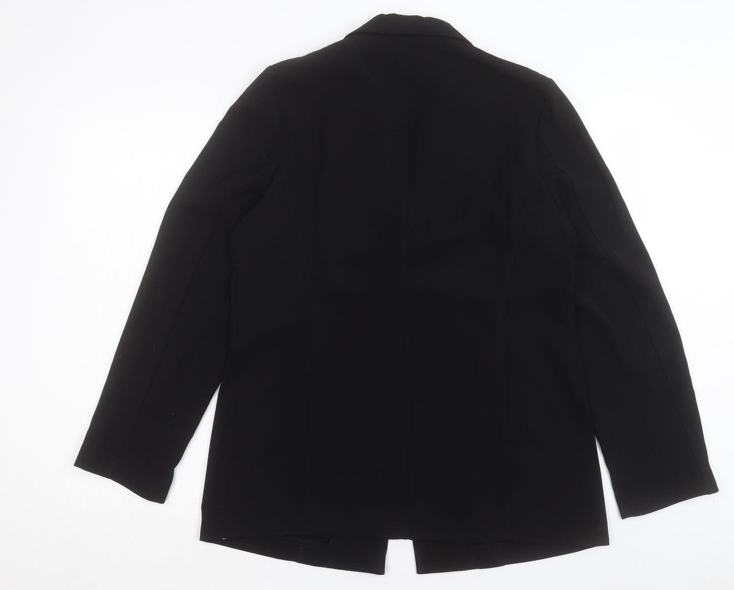 Etam Womens Black Jacket Blazer Size 14 Hook & Eye