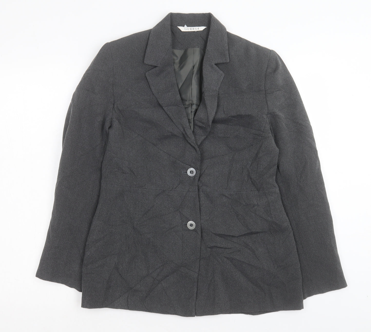 George Womens Grey Jacket Blazer Size 10 Button