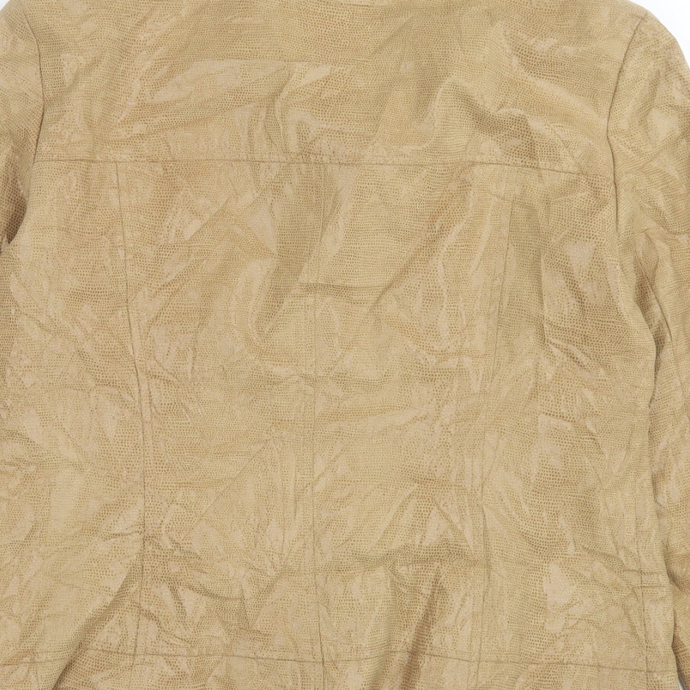 Precis Womens Brown Jacket Size 12 Button