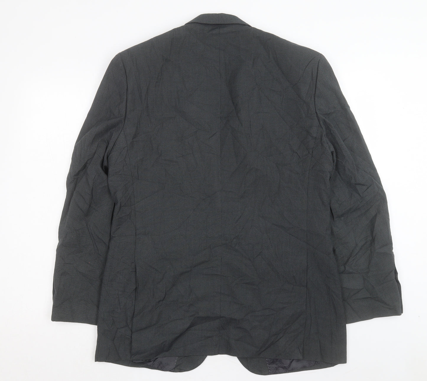 Greenwood Mens Grey Polyester Jacket Suit Jacket Size 40