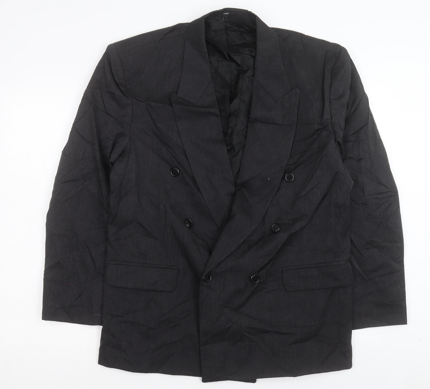 Horne Brothers Mens Grey Polyester Jacket Suit Jacket Size 42