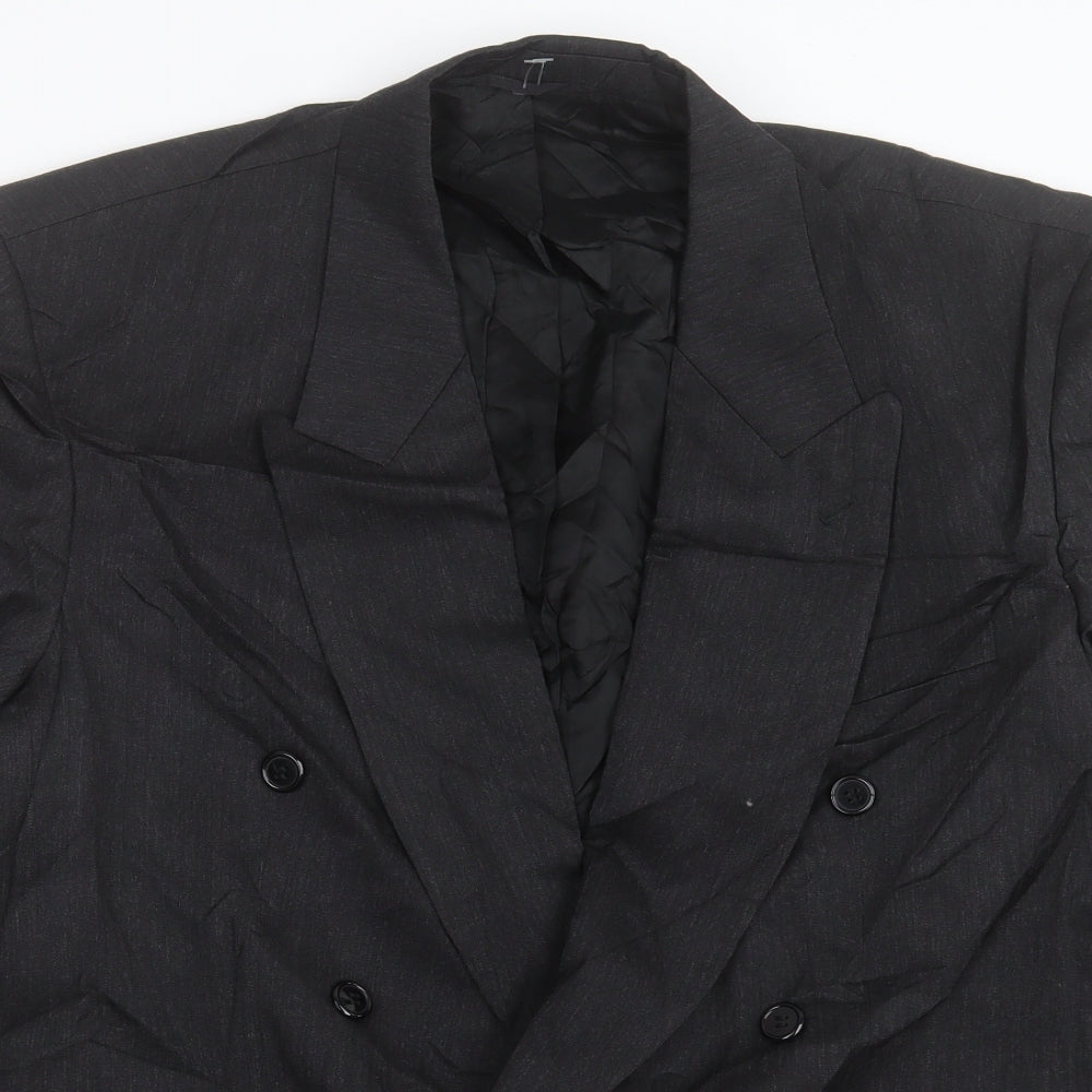 Horne Brothers Mens Grey Polyester Jacket Suit Jacket Size 42