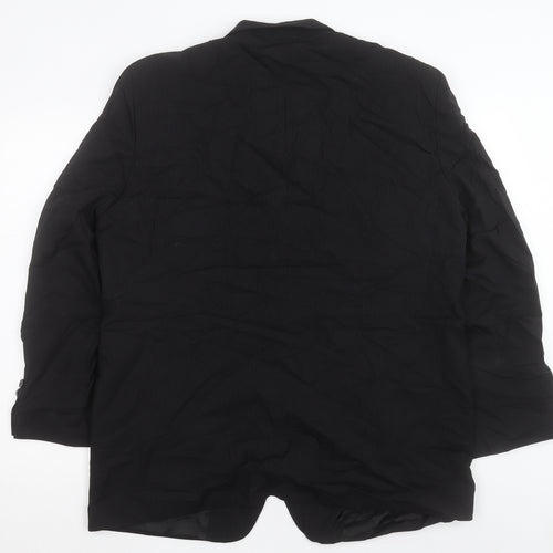 Simon Berwin Mens Black Wool Jacket Suit Jacket Size 44