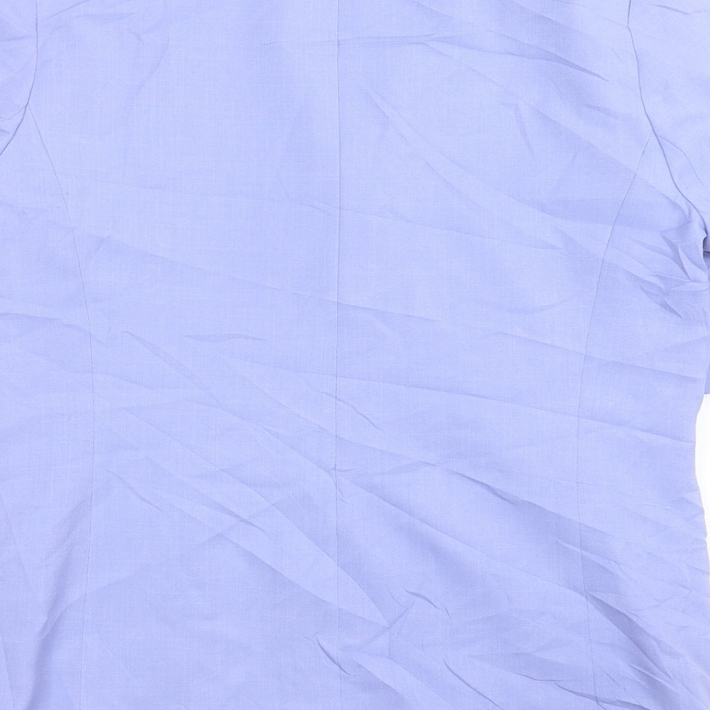 Bonmarché Womens Purple Jacket Blazer Size 14 Button